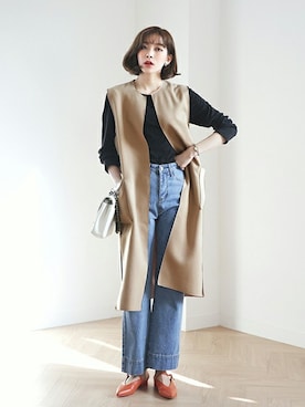 「DHOLIC（ディーホリック）のアイテム（その他）」を使った、ディーホリックさん（レディース・163cm）の冬コーディネート