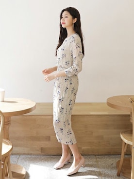 「DHOLIC（ディーホリック）のアイテム（ワンピース/ドレス）」を使った、ディーホリックさん（レディース・165cm）の春コーディネート