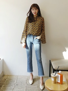 「ベルスリーブ」｜ディーホリックさん（レディース・165cm）の春コーディネート