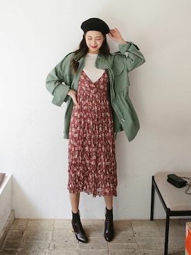 「DHOLIC（ディーホリック）の新作10％OFF（Tシャツ/カットソー）」を使った、ディーホリックさん（レディース・166cm）の春コーディネート