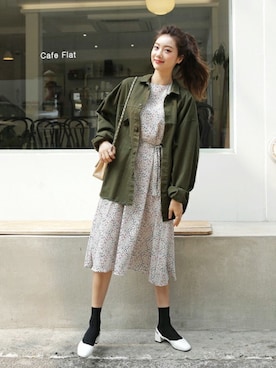 「coordinate」｜「アイテム（その他アウター）」を使った、ディーホリックさん（レディース・165cm）の春コーディネート