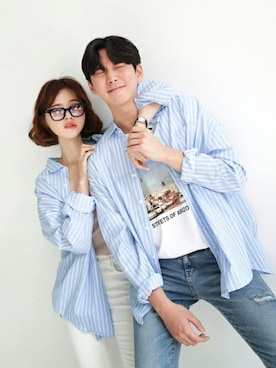 「ペアルック」｜ディーホリックさん（レディース・165cm）の春コーディネート