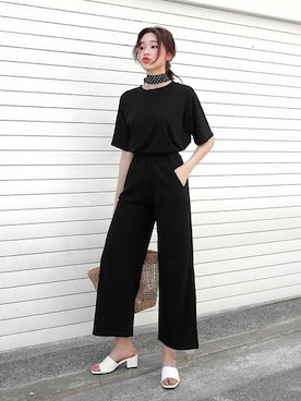 「DHOLIC（ディーホリック）の新作10％OFF（Tシャツ/カットソー）」を使った、ディーホリックさん（レディース・163cm）の春コーディネート