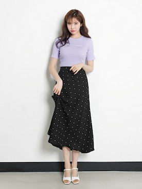 「DHOLIC（ディーホリック）のアイテム（その他シューズ）」を使った、ディーホリックさん（レディース・165cm）の春コーディネート