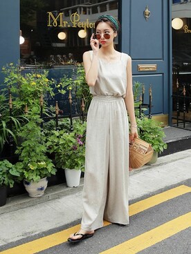 「DHOLIC（ディーホリック）の新作10％OFF（Tシャツ/カットソー）」を使った、ディーホリックさん（レディース・166cm）の春コーディネート