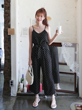 「DHOLIC（ディーホリック）のアイテム（トートバッグ）」を使った、ディーホリックさん（レディース・165cm）の春コーディネート