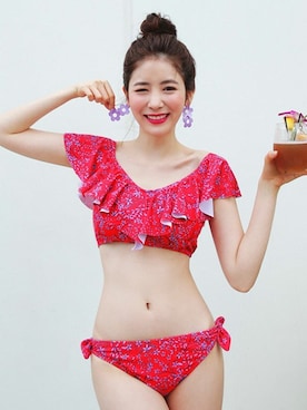 「アイテム（水着）」を使った、ディーホリックさん（レディース・165cm）の夏コーディネート