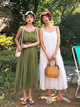 「DHOLIC（ディーホリック）のアイテム（ワンピース/ドレス）」を使った、ディーホリックさん（レディース・165cm）の夏コーディネート