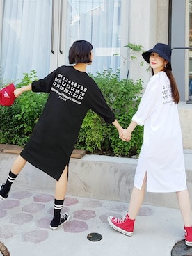 「DHOLIC（ディーホリック）のアイテム（ワンピース/ドレス）」を使った、ディーホリックさん（レディース・165cm）の夏コーディネート