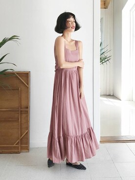 「DHOLIC（ディーホリック）の新作10％OFF（Tシャツ/カットソー）」を使った、ディーホリックさん（レディース・165cm）の夏コーディネート