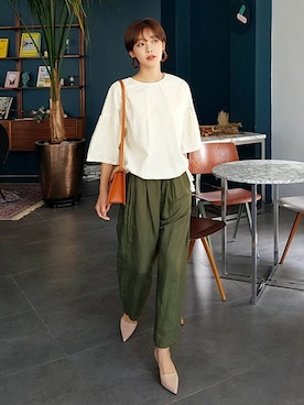 「ナチュラルスタイル」｜ディーホリックさん（レディース・163cm）の夏コーディネート