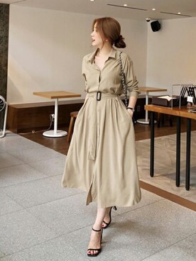 「DHOLIC（ディーホリック）のアイテム（その他シューズ）」を使った、ディーホリックさん（レディース・165cm）の夏コーディネート