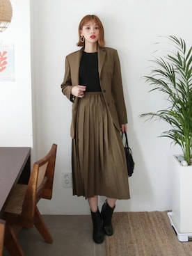 「DHOLIC（ディーホリック）の新作10％OFF（Tシャツ/カットソー）」を使った、ディーホリックさん（レディース・165cm）の夏コーディネート