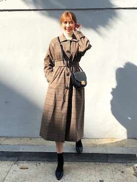 「DHOLIC（ディーホリック）の新作10％OFF（Tシャツ/カットソー）」を使った、ディーホリックさん（レディース・165cm）の秋コーディネート