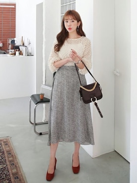 「DHOLIC（ディーホリック）のアイテム（アクセサリー）」を使った、ディーホリックさん（レディース・165cm）の秋コーディネート