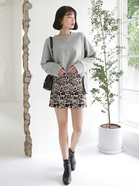 「DHOLIC（ディーホリック）のアイテム（スカート）」を使った、ディーホリックさん（レディース・165cm）の秋コーディネート