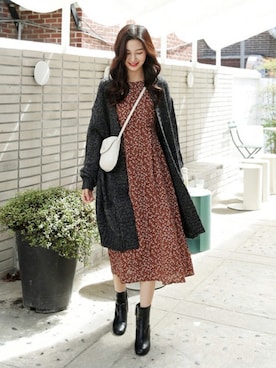 「DHOLIC（ディーホリック）のアイテム（その他アウター）」を使った、ディーホリックさん（レディース・165cm）の秋コーディネート