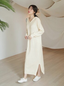 「フード」｜ディーホリックさん（レディース・165cm）の秋コーディネート