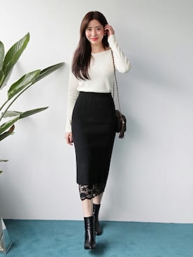 「DHOLIC（ディーホリック）のアイテム（アクセサリー）」を使った、ディーホリックさん（レディース・165cm）の秋コーディネート