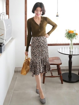 「DHOLIC（ディーホリック）のアイテム（パンプス）」を使った、ディーホリックさん（レディース・165cm）の秋コーディネート