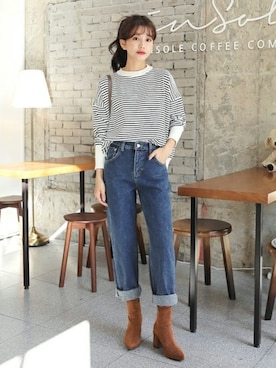 「ルーズフィット」｜ディーホリックさん（レディース・165cm）の秋コーディネート