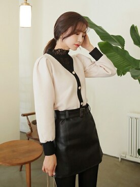 「DHOLIC（ディーホリック）の新作10％OFF（Tシャツ/カットソー）」を使った、ディーホリックさん（レディース・165cm）の秋コーディネート