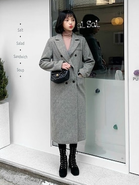 「DHOLIC（ディーホリック）の新作10％OFF（Tシャツ/カットソー）」を使った、ディーホリックさん（レディース・165cm）の秋コーディネート