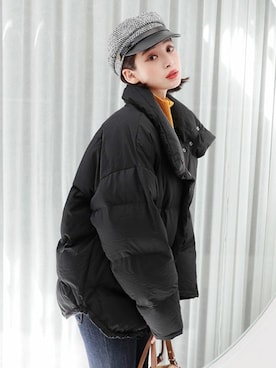 「DHOLIC（ディーホリック）のアイテム（ダウンジャケット/コート）」を使った、ディーホリックさん（レディース・165cm）の冬コーディネート