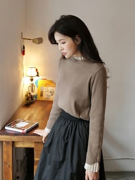 「プリーツ」｜ディーホリックさん（レディース・165cm）の冬コーディネート