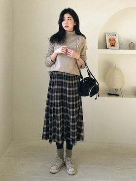 ディーホリックさん（レディース・165cm）の冬コーディネート