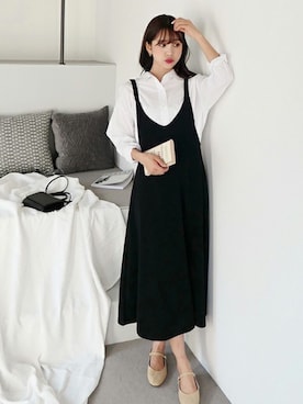 「DHOLIC（ディーホリック）のアイテム（パンプス）」を使った、ディーホリックさん（レディース・165cm）の冬コーディネート