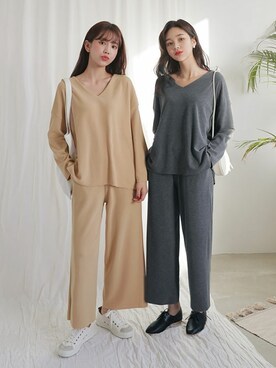 「DHOLIC（ディーホリック）の新作10％OFF（Tシャツ/カットソー）」を使った、ディーホリックさん（レディース・164cm）の冬コーディネート