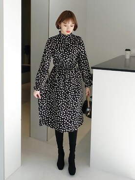 ディーホリックさん（レディース・165cm）の冬コーディネート