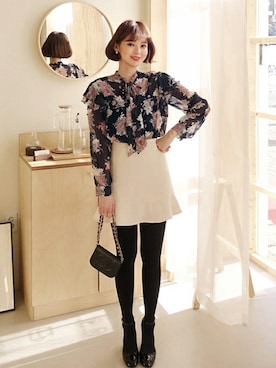 「DHOLIC（ディーホリック）のアイテム（スカート）」を使った、ディーホリックさん（レディース・165cm）の冬コーディネート