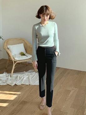 「ベルスリーブ」｜ディーホリックさん（レディース・163cm）の冬コーディネート