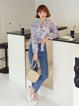 「DHOLIC（ディーホリック）のアイテム（その他シューズ）」を使った、ディーホリックさん（レディース・163cm）の冬コーディネート