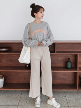 「プリーツ」｜ディーホリックさん（レディース・163cm）の春コーディネート