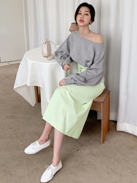 「DHOLIC（ディーホリック）のアイテム（アクセサリー）」を使った、ディーホリックさん（レディース・163cm）の春コーディネート