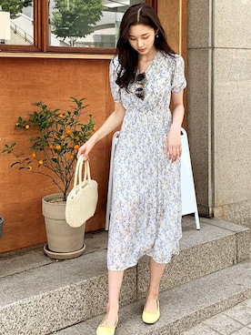 「DHOLIC（ディーホリック）の新作10％OFF（Tシャツ/カットソー）」を使った、ディーホリックさん（レディース・163cm）の春コーディネート