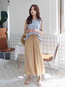 「DHOLIC（ディーホリック）のアイテム（サングラス）」を使った、ディーホリックさん（レディース・163cm）の春コーディネート