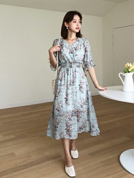 「DHOLIC（ディーホリック）のアイテム（その他シューズ）」を使った、ディーホリックさん（レディース・163cm）の夏コーディネート