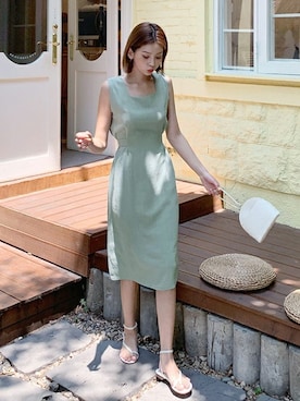 「DHOLIC（ディーホリック）のアイテム（ピアス（両耳用））」を使った、ディーホリックさん（レディース・163cm）の夏コーディネート