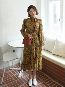 「DHOLIC（ディーホリック）のアイテム（ローファー）」を使った、ディーホリックさん（レディース・163cm）の夏コーディネート