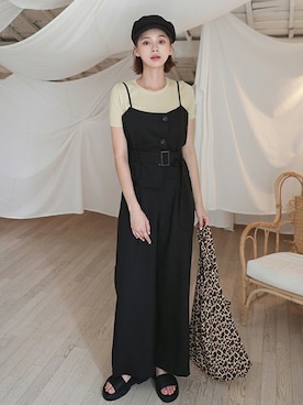 「DHOLIC（ディーホリック）のアイテム（その他トップス）」を使った、ディーホリックさん（レディース・163cm）の夏コーディネート