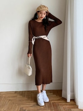 ワンピースを使った Dholic の人気ファッションコーディネート ユーザー ショップスタッフ Wear