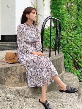 「DHOLIC（ディーホリック）のアイテム（ワンピース/ドレス）」を使った、ディーホリックさん（レディース・163cm）の夏コーディネート