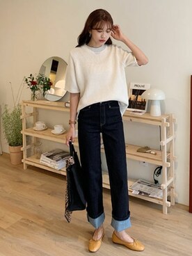 「DHOLIC（ディーホリック）のアイテム（その他シューズ）」を使った、ディーホリックさん（レディース・164cm）の秋コーディネート