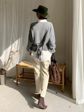 「DHOLIC（ディーホリック）のアイテム（トップス）」を使った、ディーホリックさん（レディース・168cm）の秋コーディネート