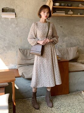 Dholic ディーホリック の 小花柄ロングワンピース ワンピース Wear