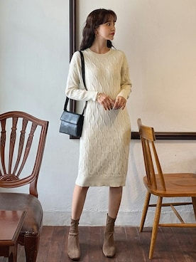 「DHOLIC（ディーホリック）のアイテム（アクセサリー）」を使った、ディーホリックさん（レディース・163cm）の秋コーディネート